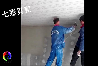 砂漿噴涂機工地施工，掛網砂漿噴涂(圖文)